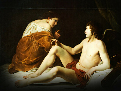 "Cupidon et Psyché" (1628) de Orazio Gentileschi