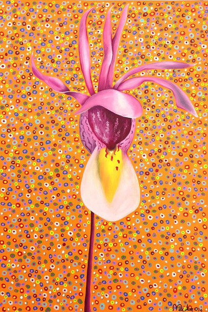 Lyudmila Ozerovsky, Calypso, Oil on Canvas, 36" x 24"  