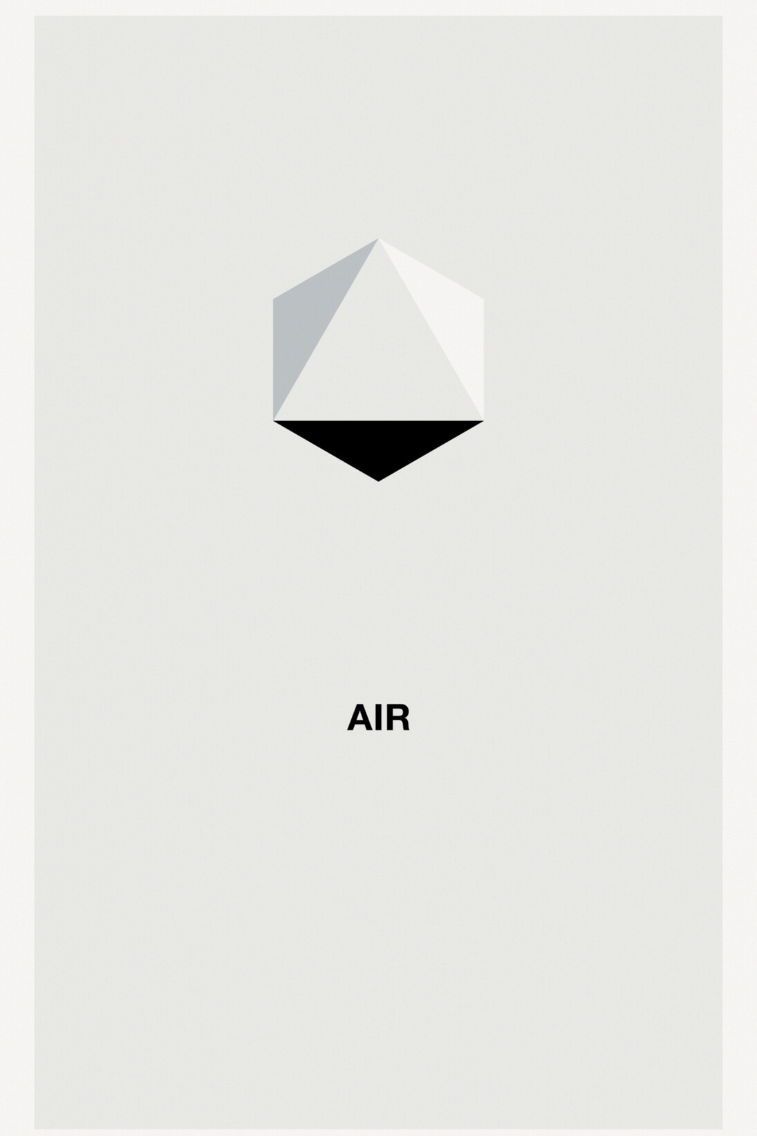 Franco Cervi, Air, 2014, serigrafia artistica a tre colori su carta accoppiata con lastra di alluminio, 73 x 44 cm, Ed. di 5