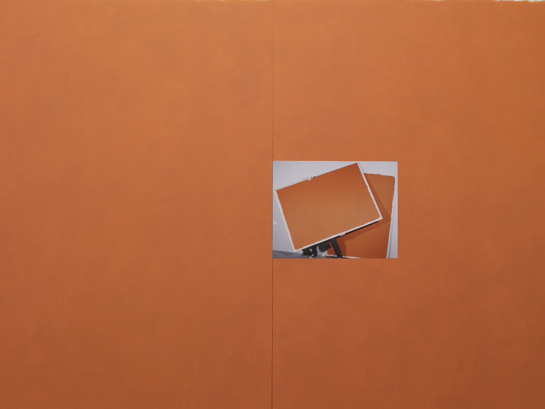 Dominique Figarella, Sans titre, 2009, digigraphie et acrylique sur aluminium, 220 x 300 x 1,5 cm, courtesy galerie anne barrault
