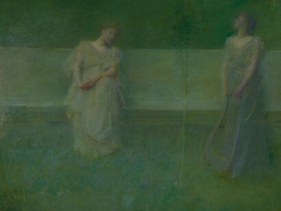 Thomas Wilmer Dewing, The song, 1891. Courtesy of Colby College Museum of Art