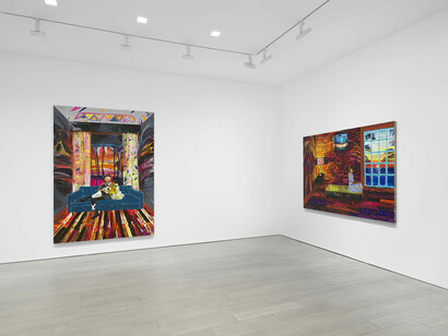 Raffi Kalenderian, Bathers (Nothing comes from nothing), exhibition view. Courtesy of Miles McEnery Gallery