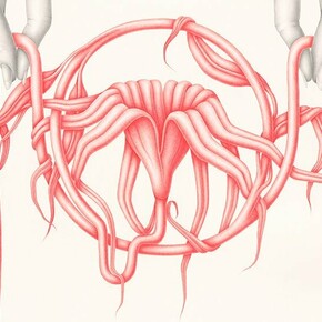 Devra Fox, Dangling Between (detail), 2023. Courtesy of the artist and Hashimoto Contemporary 