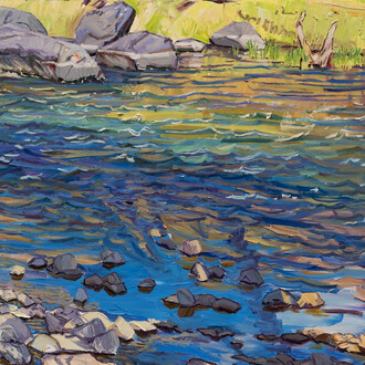Jivan Lee, Quartzite. Morning (detail), 2026. Courtesy of LewAllen Galleries