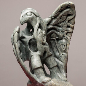 Abraham Anghik Ruben, Bird shaman, 2019. Courtesy of Feheley Fine Arts