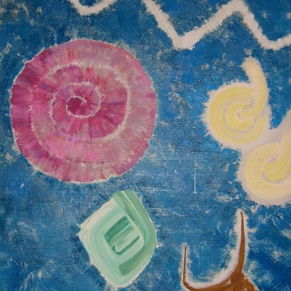 Buffie Johnson, Aion II No57 (detail), 1965, 30 x 25. Courtesy of the artist and Anita Shapolsky Gallery
