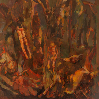 Gerald Wartofsky, On Curzio Malaparte’s ‘La pelle’: holocaust (detail), 1976-78. Courtesy of James Fuentes 