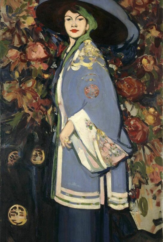J. D. Fergusson (1874 – 1961), Le Manteau Chinois, 1909, Oil on canvas 199.5 x 97 cm, The Fergusson Gallery, Perth & Kinross Council - presented by the J. D. Fergusson Art Foundation 1991