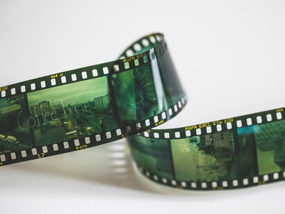 Cinta de carrete antigua para producciones audiovisuales