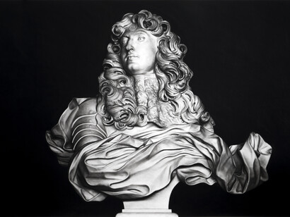 Louis XIV, pastello su carta, 140 x 200 cm, 2016