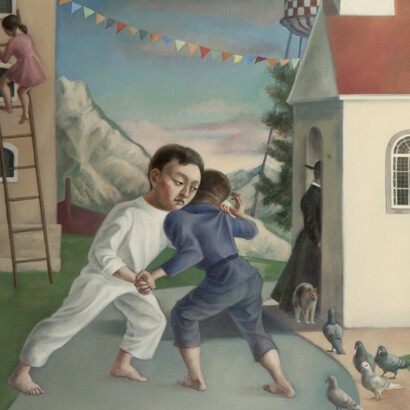 Grace Kim, Wrestle. Courtesy of Dorothy Circus Gallery