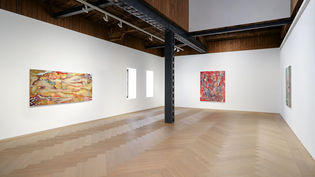 Evonne Jiawei Yuan, The cloud catcher, exhibition view. Courtesy of Galerie Perrotin