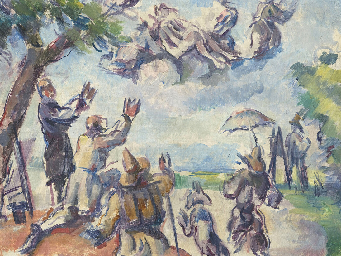 Paul Cézanne, Apotheosis of Delacroix, 1890-4
Oil on canvas, 27 x 35 cm, Paris, Musée d’Orsay, on loan to the Musée Granet / Aix-en-Provence (RF 1982-38) © RMN-Grand Palais (musée d'Orsay) / Hervé Lewandowski
