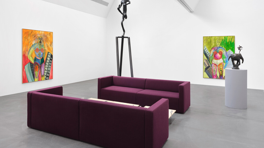 Barry Flanagan and Ursula Reuter Christiansen, Fable and form, exhibition view. Courtesy of Von Bartha. Photo by Philipp Hänger / von Bartha