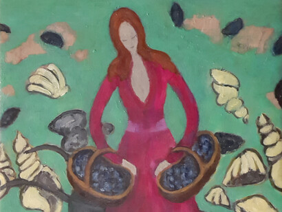 Anthony Murphy, Molly Malone, Oil on Canvas, 73 x 54 cm