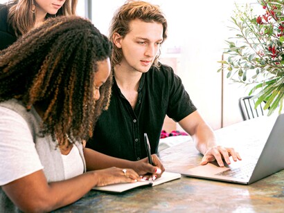 Millennials working on a project together in the hopes of earning recognition