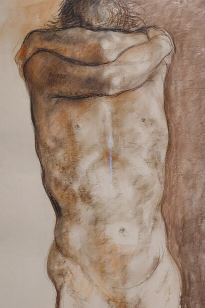 Francisco Zúñiga, Torso (1963). Crayón sobre papel. Fotos: AKEZ