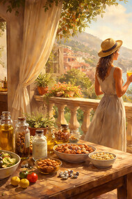 A contemporary Italian lifestyle where everyday food choices support calm, balance, and mental well-being