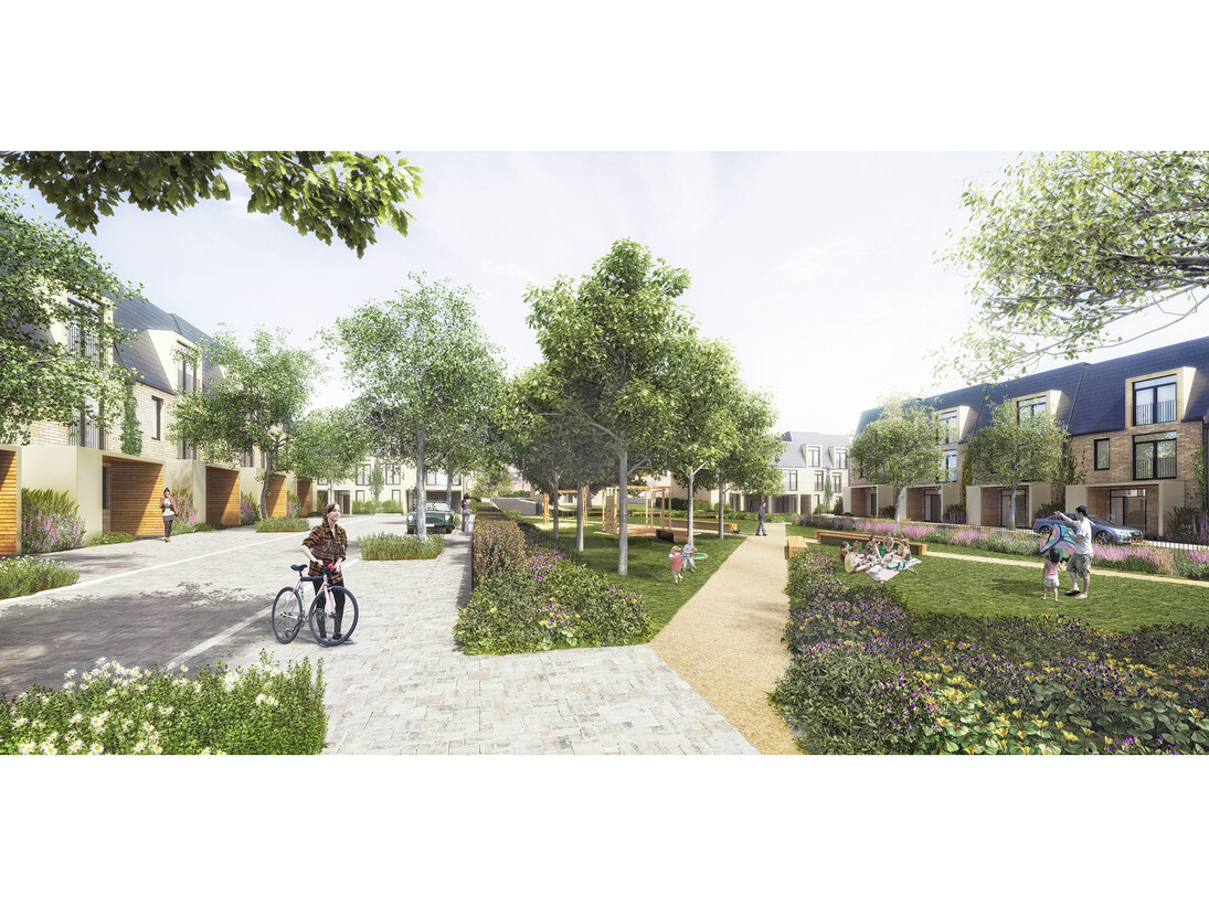 Park Up Hill, Dollis Valley. Architects: Alison Brooks Architects. Visualization © Alison Brooks Architects