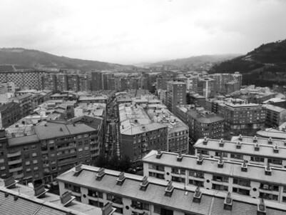 Vista aérea de Santutxu, Bilbao