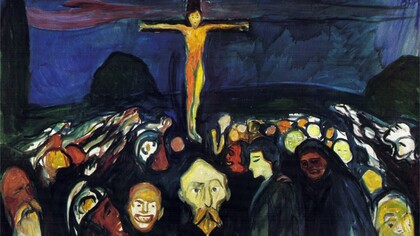 "Gólgota", óleo sobre lienzo, Edvard Munch, 1900