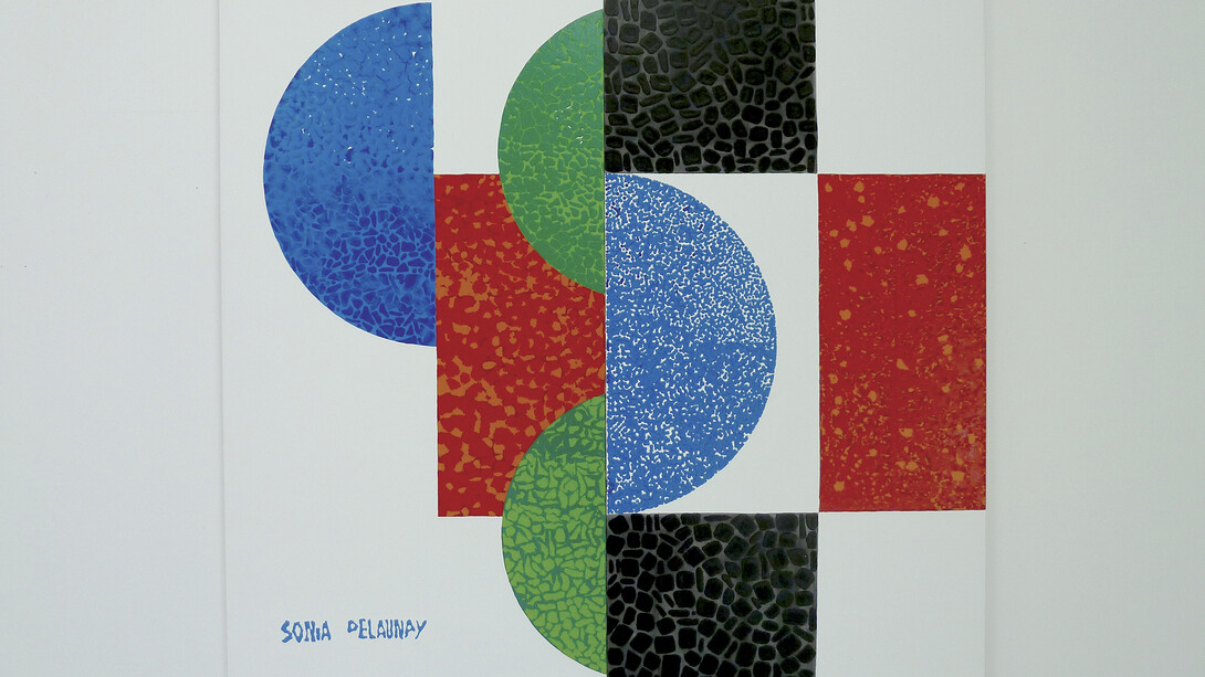Karina Bisch, Vitry (Sonia Delaunay), 2008, Acrylique sur toile, 180 x 180 cm, Courtesy de l’artiste © ADAGP, 2015