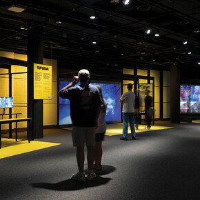 Ahead of the curve, exhibition view. Courtesy of the Olympic Museum