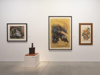 Josef Mikl, Works from 6 decades, exhibition view. Courtesy of Danubiana