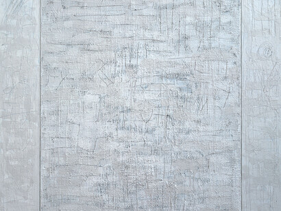 Cesare Berlingeri, Cera bianca e ferro, 1980, Cera su ferro, legno e tela, cm 186 x 160,5 Courtesy Archivio Cesare Berlingeri Photo by Mimmo Capone