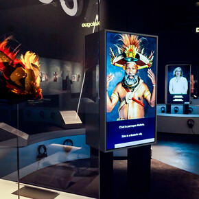 Rencontres, vue de l’exposition. Avec l’aimable autorisation du Musée d’ethnographie de Genève