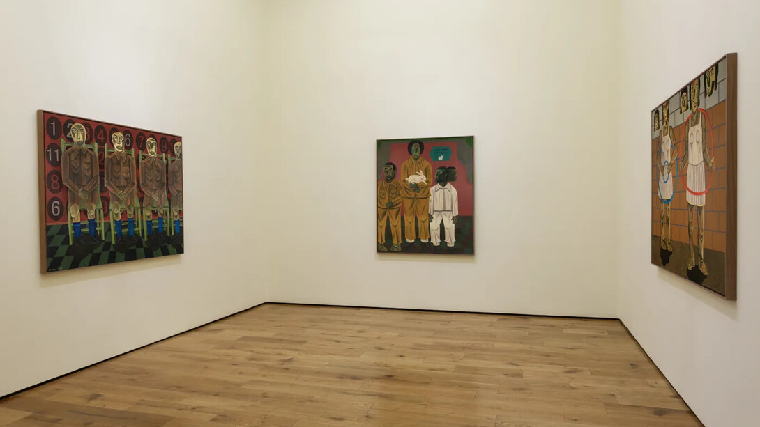Salah Elmur, The land of the sun, exhibition view. Courtesy of Mariane Ibrahim Gallery