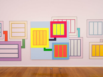 Peter Halley. Courtesy of Xippas
