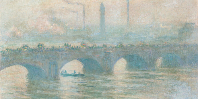 Claude Monet, (1840–1926), Waterloo Bridge, 1903, Öl auf Leinwand, 65 x 101,5 cm


