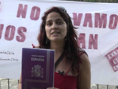 Manifestación de la marea granate