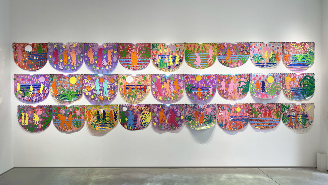 Hoesy Corona, Climactic Shocks, 2023, installation view. Courtesy the artist and Praxis Gallery, NYC