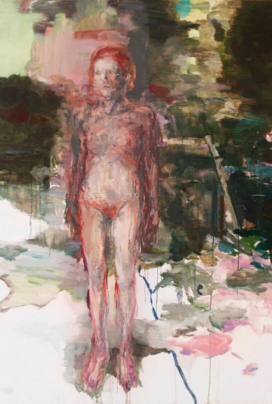 Edwige Fouvry, Nymphe, 2013 I Oil on canvas I 78 x 59 inches