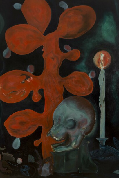 Danilo Stojanović, Last days of Red Cactus 140x100 cm © Andrea Festa Fine Art / All Rights Reserved