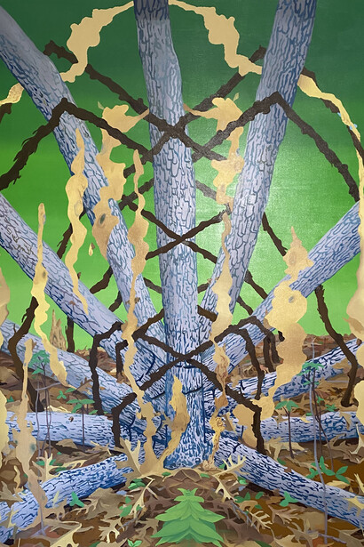 Alec Dartley, Tree work, 2023. Courtesy of The Painting Center