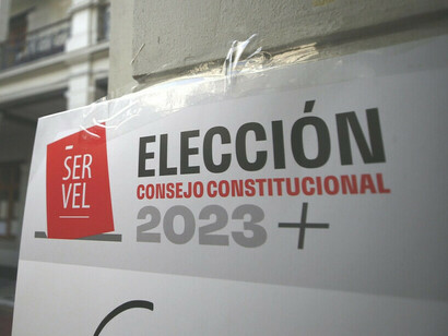 Official Servel sign for the Constitutional Council election in 2023