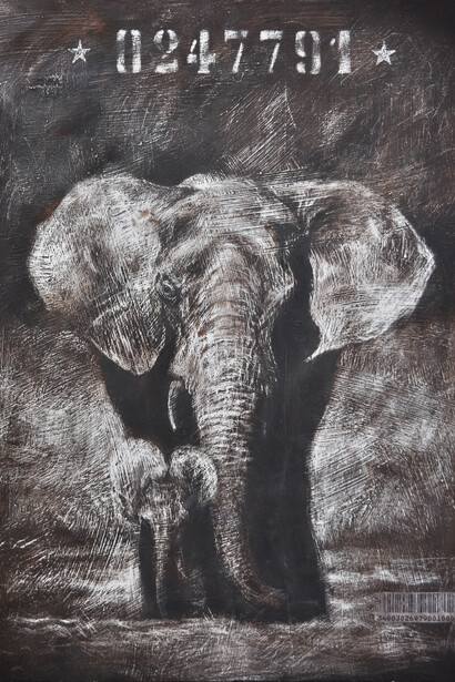 Buratti Buratti, inqulini possibili, Olio su tavola, 77 x 57 cm, 2013