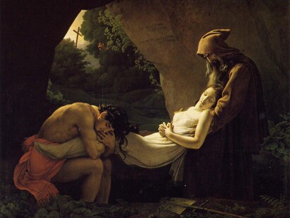 Girodet de Roussy. Atala au tombeau,1808