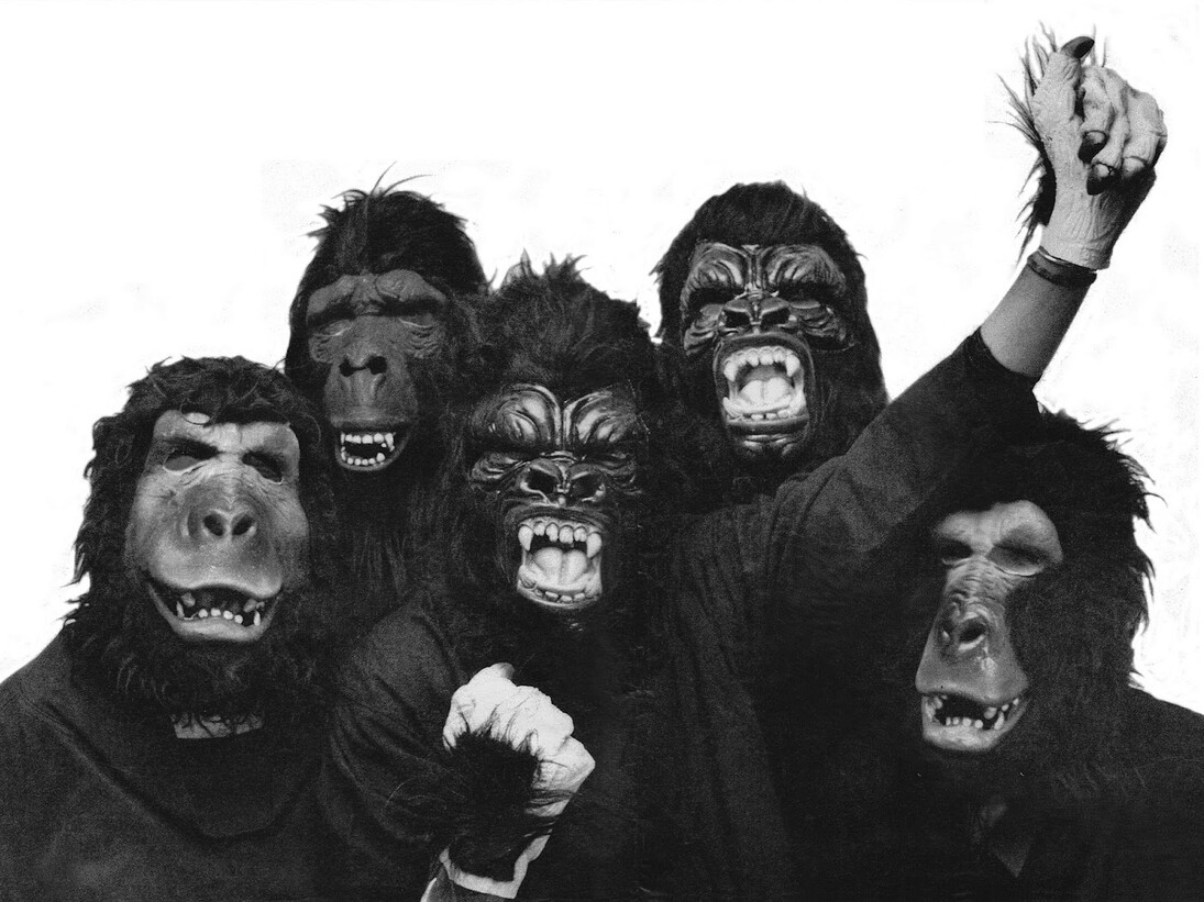 Guerrilla Girls. Máscaras de simios
