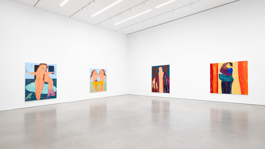 Nicola Tyson, I am a teapot, exhibition view. Courtesy of Petzel Gallery