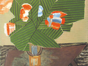 GLOXINIA, Oil and collage on canvas 1957
