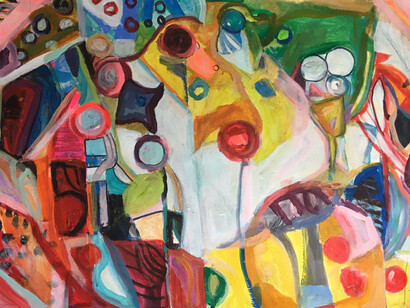 Elizabeth Cody, Circus, acrylic on paper, 22.5x30 inches. Courtesy of the artist and The Pleiades Gallery