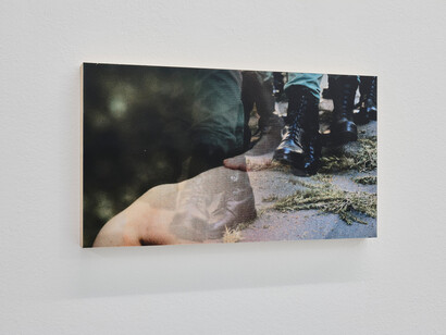 Young-jun Tak, Raise, vista de exhibición. Cortesía de Galería Luis Adelantado