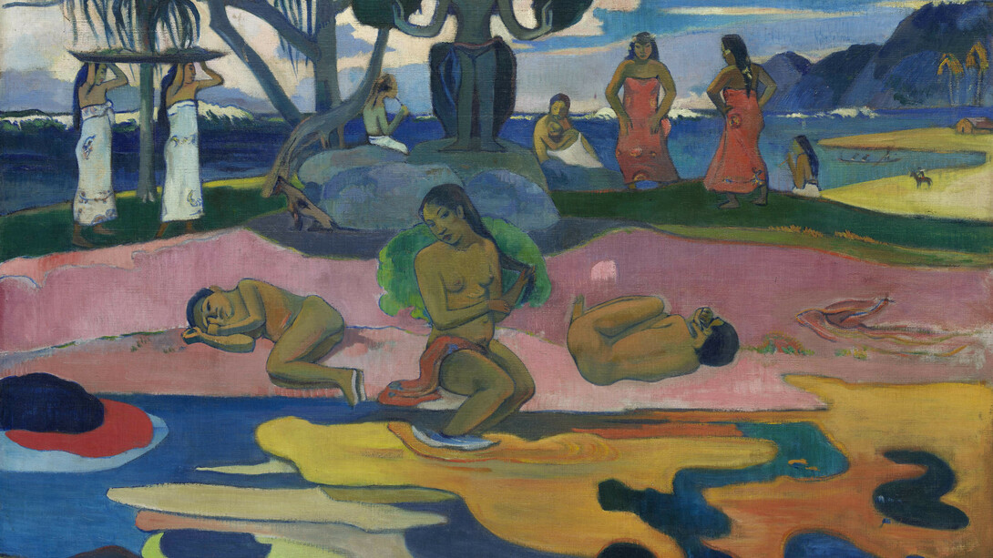 Paul Gauguin. Mahana no atua (Day of the God), 1894. Helen Birch Bartlett Memorial Collection.