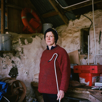 Sophie Gerrard, Sarah, Isle of Eigg, 2015 from the series Drawn To The Land © Sophie Gerrard/Document Scotland
 
