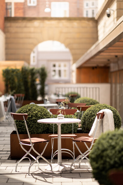 A sophisticated dining experience at the Brasserie restaurant in Nobis Hotel, where simplicity meets elegance in a welcoming setting, Copehagen, Denmark
