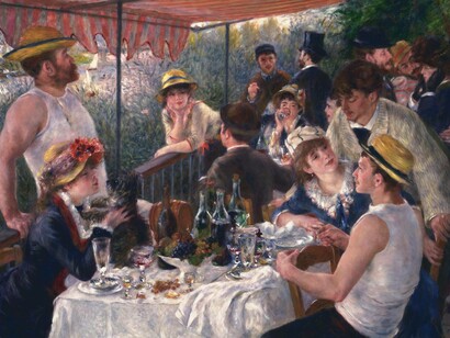 Pierre-Auguste Renoir, La colazione dei canottieri, 1880, olio su tela